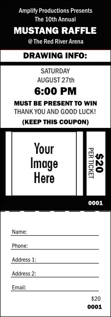 Your Image Raffle Ticket 001