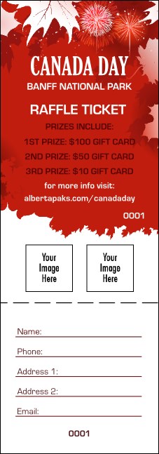 Canada Day Raffle Ticket