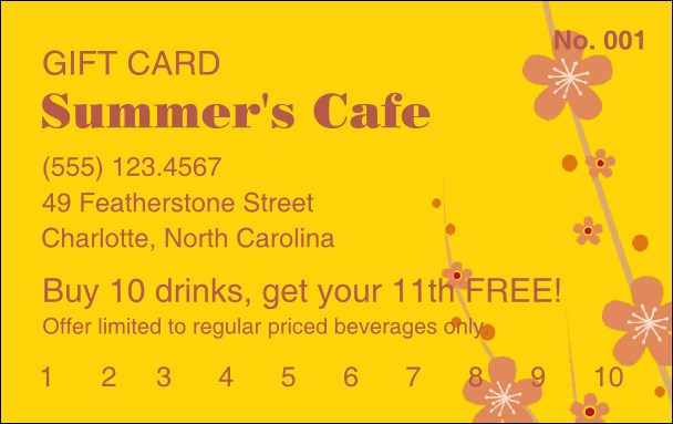 Fruit Flowers Gift Card