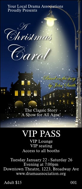 Christmas Carol VIP Pass