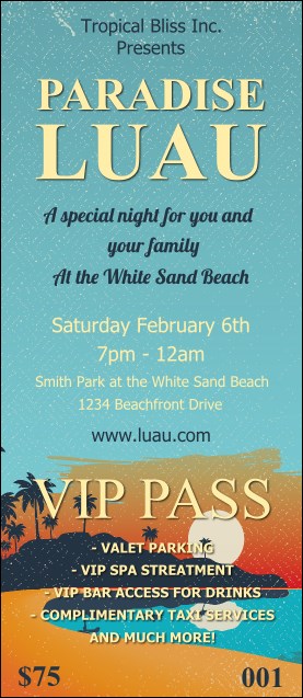 Beach VIP Pass Product Front