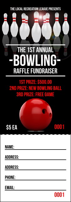 Bowling Classic Raffle Ticket