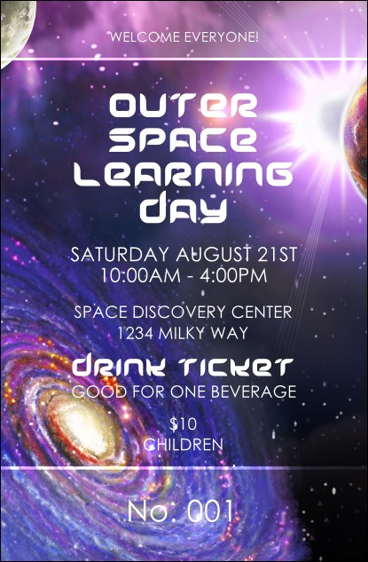 Outer Space Drink Ticket
