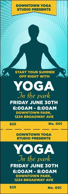 Yoga Meditation Event Ticket