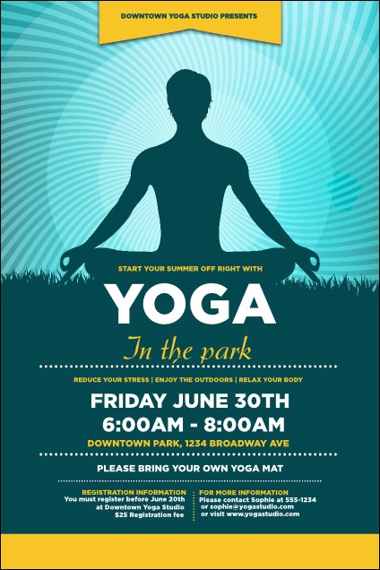 Yoga Meditation Poster Product Front