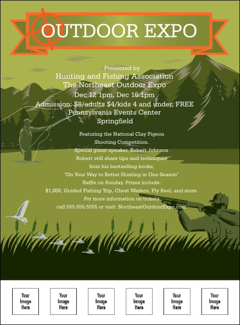 Fishing and Hunting Expo Flyer