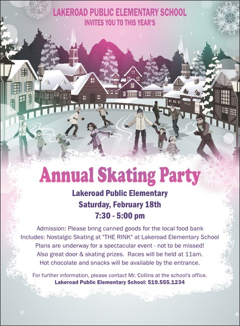 Skating Party Invitation