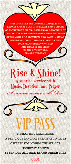 Religious Big Heart VIP Pass
