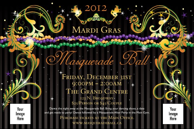 Mardi Gras Beads Poster