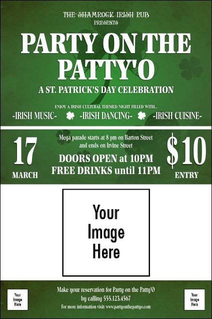 St. Patrick's Day Shamrock Poster