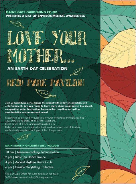 Earth Day Organic Flyer