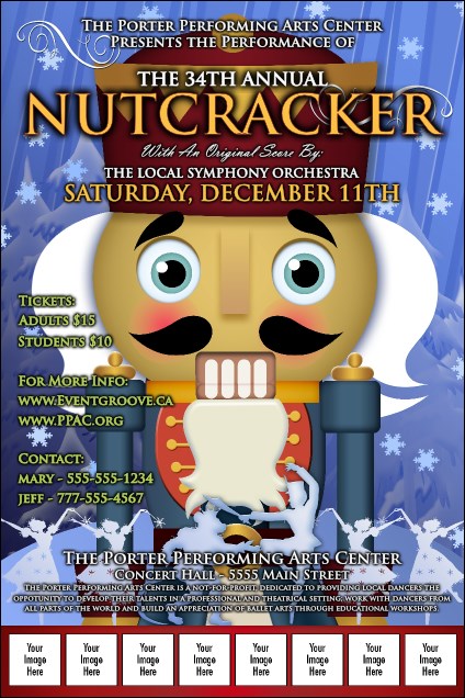 Nutcracker Ballet Logo Poster