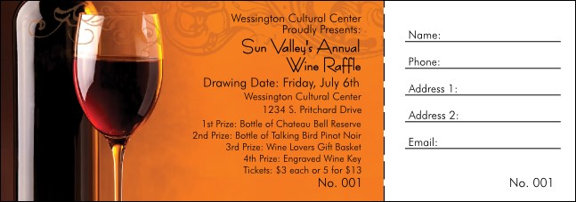 Wine Raffle Ticket