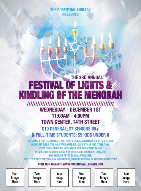 Hanukkah Abstract Flyer