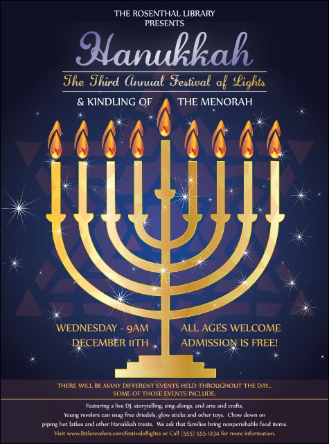 Hanukkah Menorah Flyer