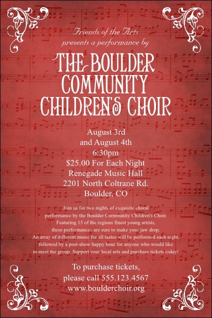 Choral Poster