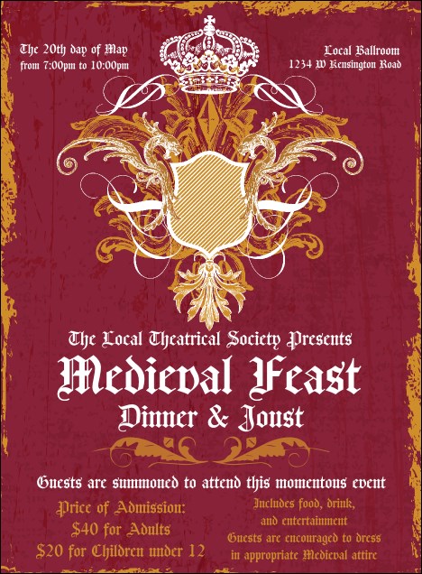 Medieval Banquet Invitation