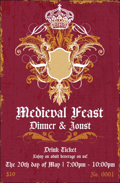 Medieval Banquet Drink Ticket