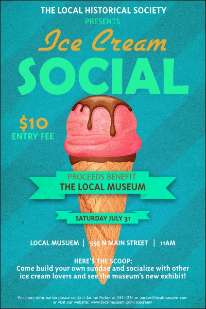 Ice Cream Social Poster Product Front