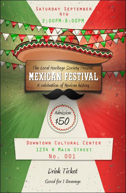 Mexican Fiesta Drink Ticket