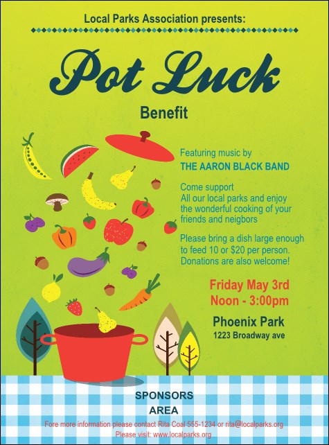 Potluck Flyer Product Front