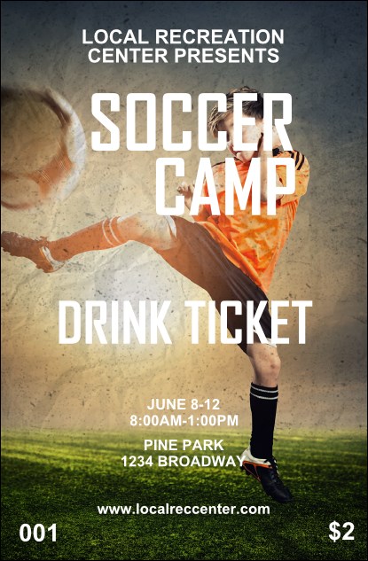 Soccer Camp Drink Ticket