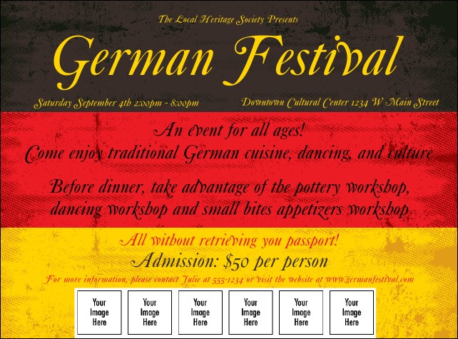 German Flag Logo Flyer