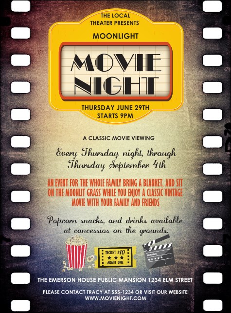 Movie Strip Flyer Product Front