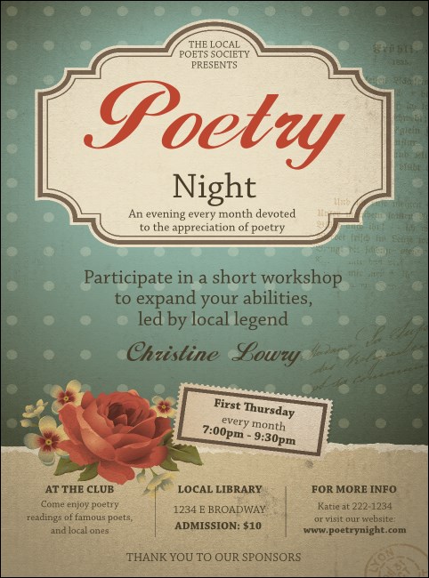 Poetry Flyer