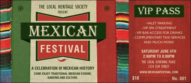 Mexican Hat VIP Pass Product Front