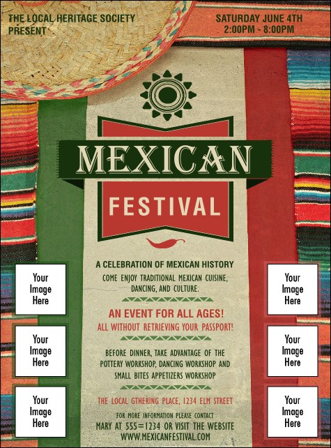 Mexican Hat Logo Flyer Product Front