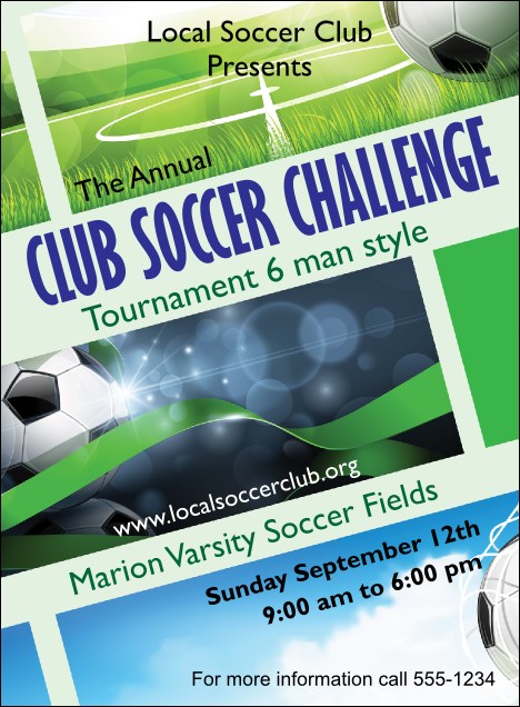 Soccer Ribbon Invitation