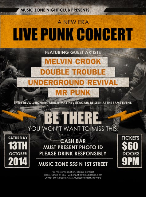 Punk Rock Flyer