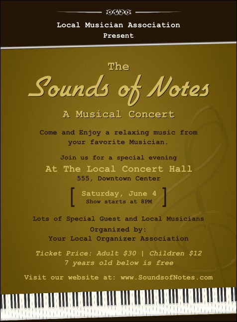 Sounds of Notes Invitation