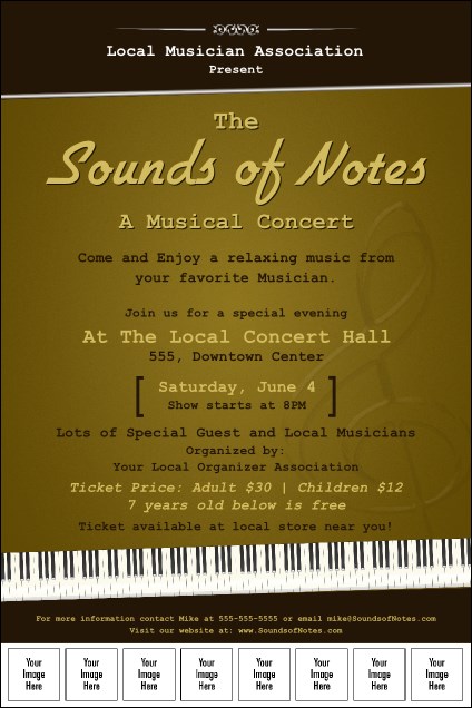 Sounds of Notes Image Poster