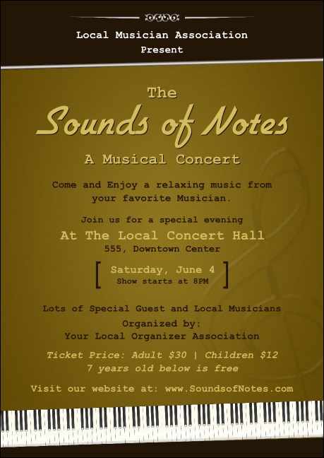 Sounds of Notes Postcard