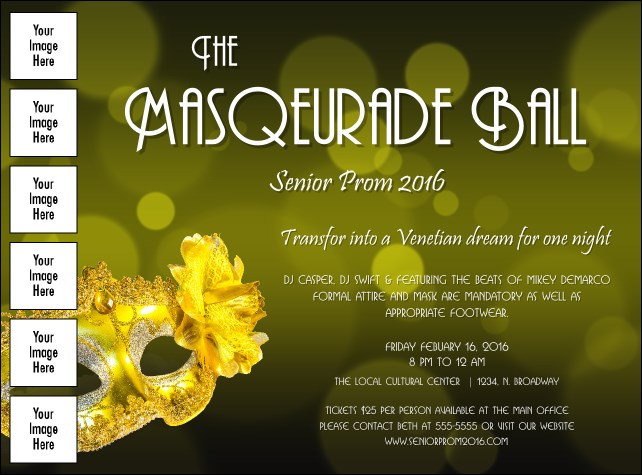Masquerade Ball 2 Image Flyer Product Front