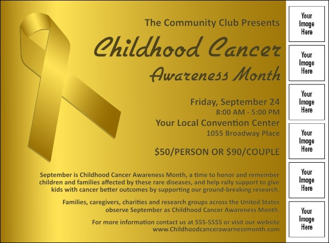 Childhood Cancer Awareness Month Image Flyer Product Front
