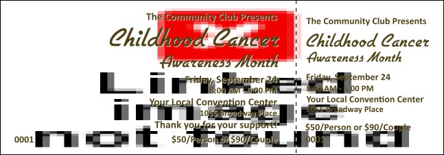 Childhood Cancer Awareness Month Event Ticket