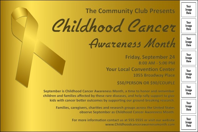 Childhood Cancer Awareness Month Image Poster Product Front