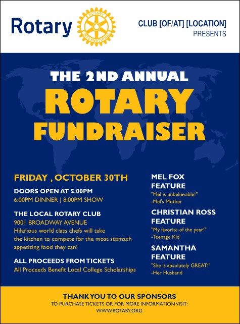 Rotary Club Flyer Product Front