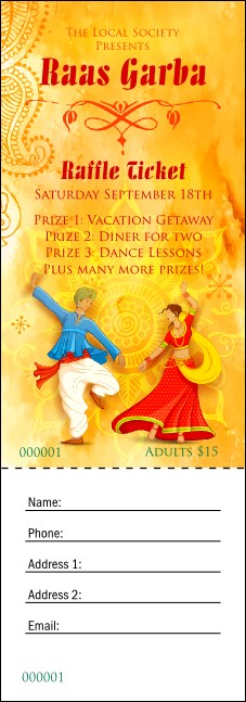 Raas Garba Raffle Ticket