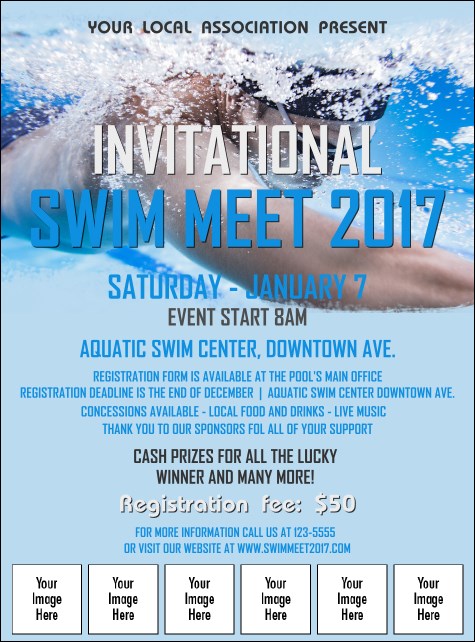 Swim Meet Image Flyer