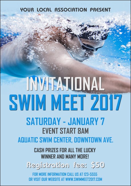Swim Meet Postcard