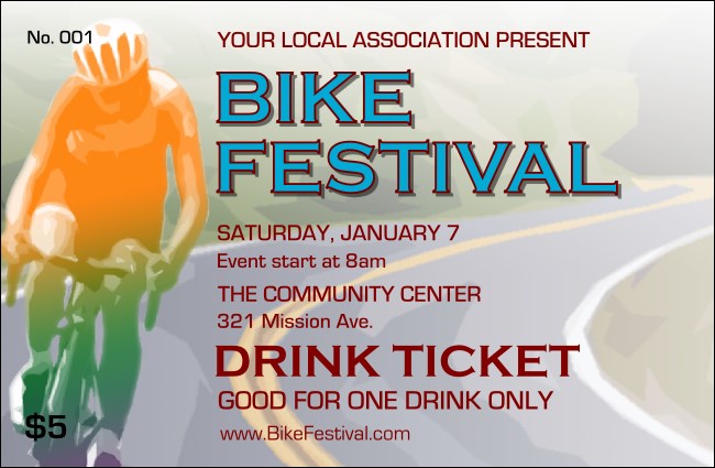 Bike Festival Drink Ticket