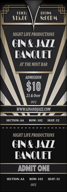 Roaring 20s Reserved Event Ticket Product Front