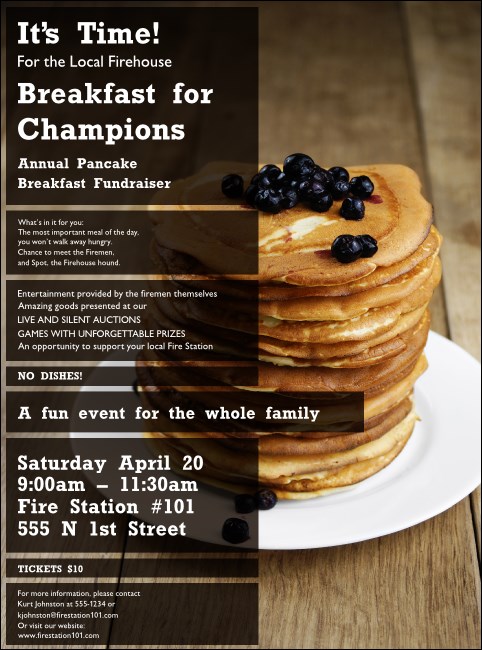 Pancake Stack Flyer Product Front