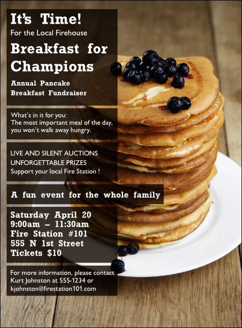 Pancake Stack Invitation