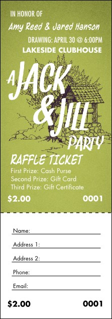 Jack and Jill Raffle Ticket Product Front
