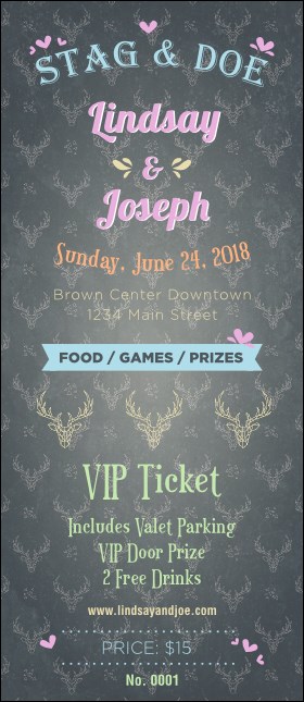 Stag and Doe Pattern VIP Pass